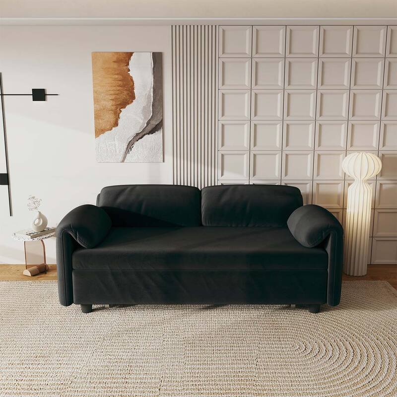 Sofa Centric Design: 54-Inch Sofa Bed with Dual Purpose - A Stylish Retractable Bed for Your Living Room