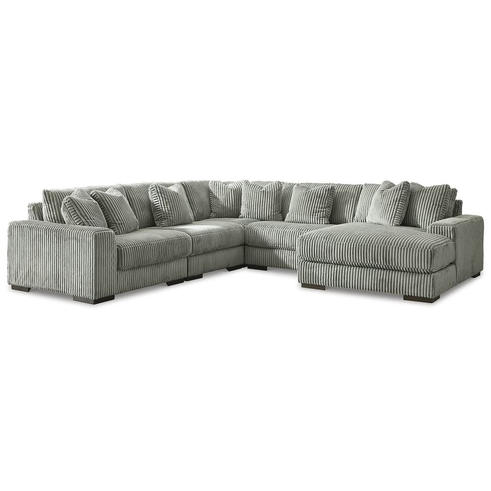Signature Design by Ashley Lindyn 5-Piece Sectional with Chaise - 133"W x 133"D x 38"H