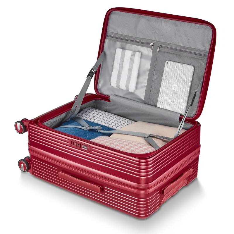 3 Piece Luggage Sets(20/24/28), Carry On Expandable Luggage, Hard Shell Lightweight Suitcase Set w/Front Pocket & Spinner Wheels