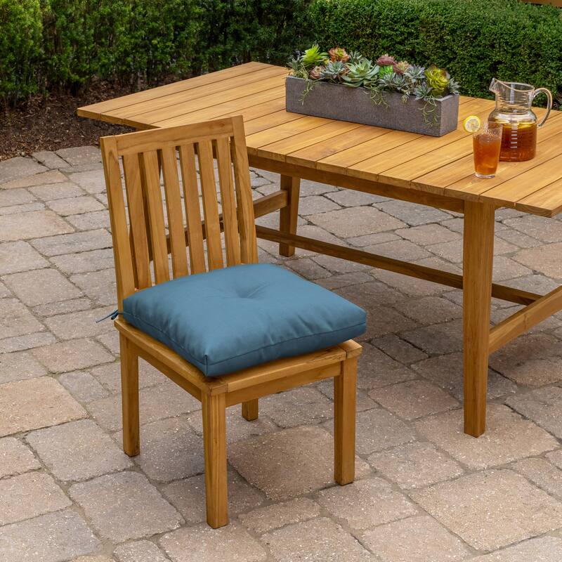 ARDEN Outdoor Plush Modern Tufted Seat Cushion, 20 x 20