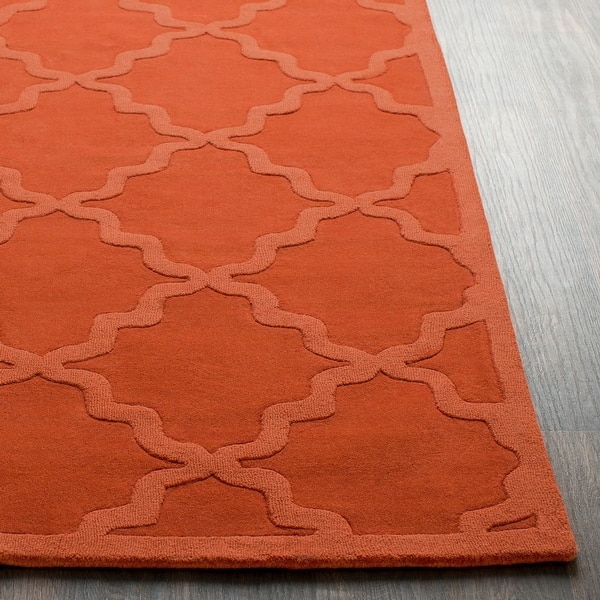 Hand Tufted Amy Tone On Tone Lattice Wool Area Rug 2 X 3 Overstock 9267351