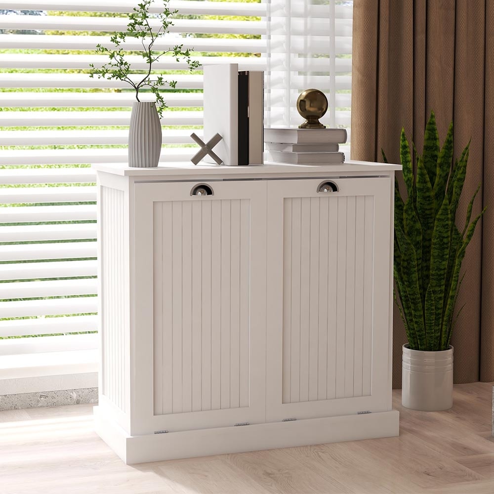 Double Tilt-Out Laundry Cabinet, Kitchen Trash Cabinet