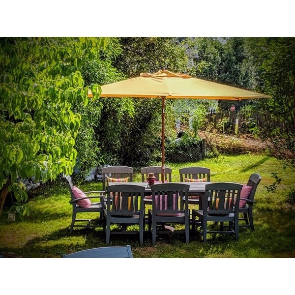 Shop Black Friday Deals On 6 5x10 Rectangular Patio Umbrella With Black Pole Overstock 21291690