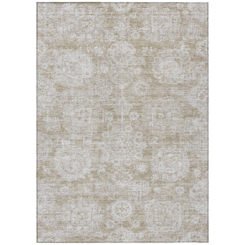 Machine Washable Indoor/ Outdoor Chantille Vintage Persian Rug