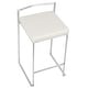 preview thumbnail 20 of 107, Silver Orchid Forrest Stainless Steel Stackable Fully Welded Counter Stool (Set of 2)