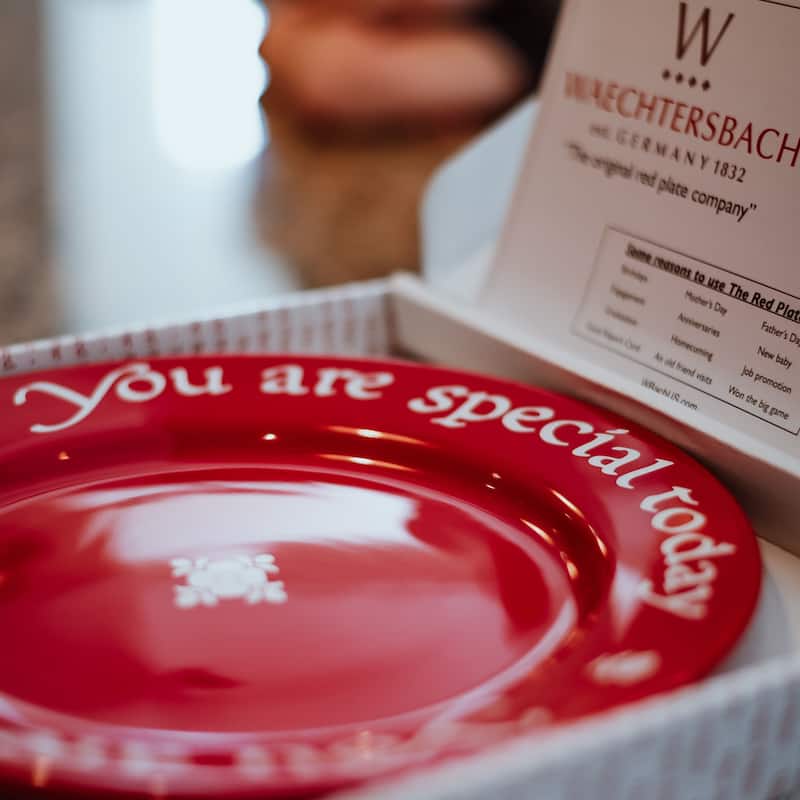Waechtersbach You Are Special Today Red Plate