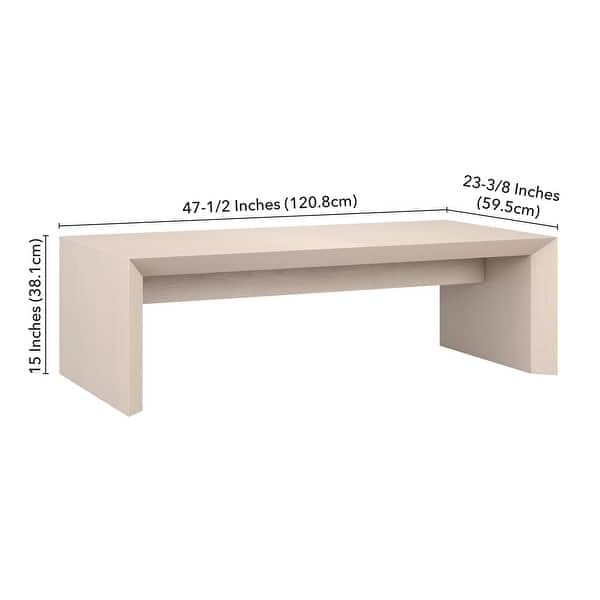 dimension image slide 2 of 3, Oswin 48" Wide Rectangular Coffee Table - 47.5" Wide