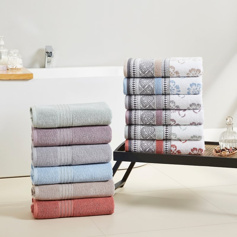 Modern Threads Ophelia 6-Piece Yarn Dyed Jacquard Towel Set