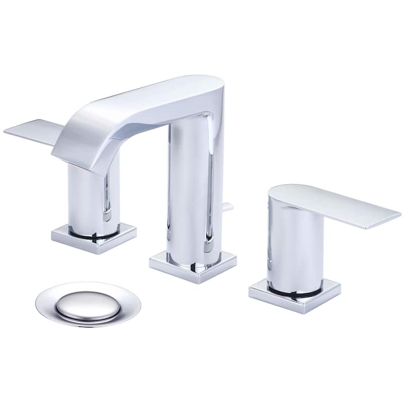 Pioneer Faucets i4 1.2 GPM Deck Mounted Widespread Bathroom Faucet - Brushed Nickel