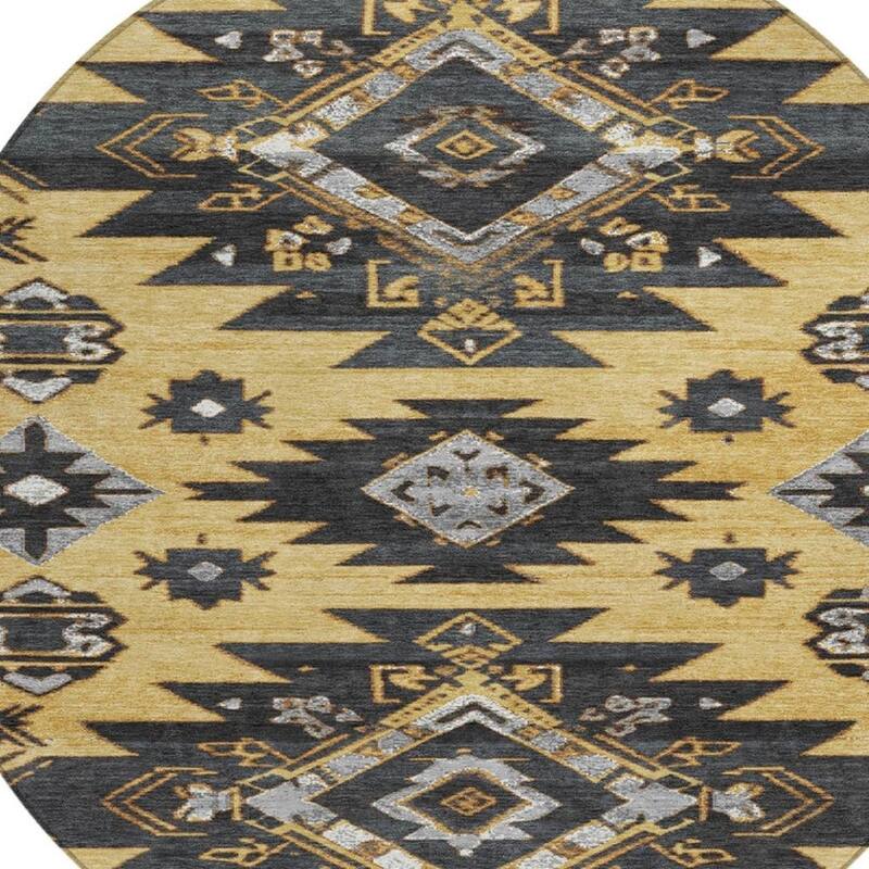 HomeRoots Tribal Transitional Rectangle Outdoor Rug