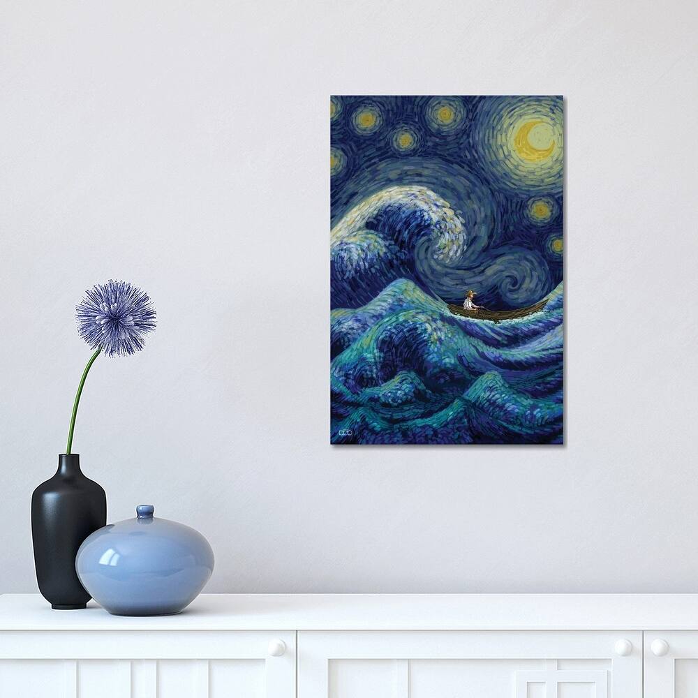 iCanvas "Stormy Night" by Alireza Karimi Moghaddam Canvas Print