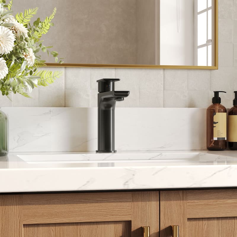 GRANDJOY Modern Single Handle Bathroom Faucet