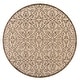 preview thumbnail 89 of 161, JONATHAN Y Ourika Vintage Filigree Textured Weave Indoor/Outdoor Area Rug 5' Round - Beige/Brown