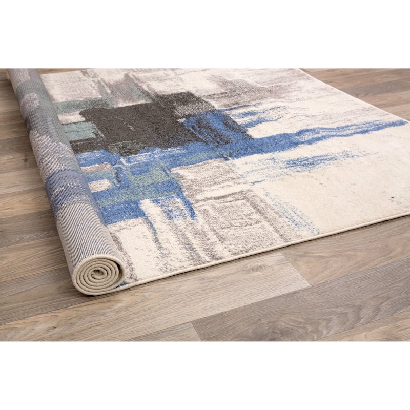 World Rug Gallery Modern Abstract Art Area Rug