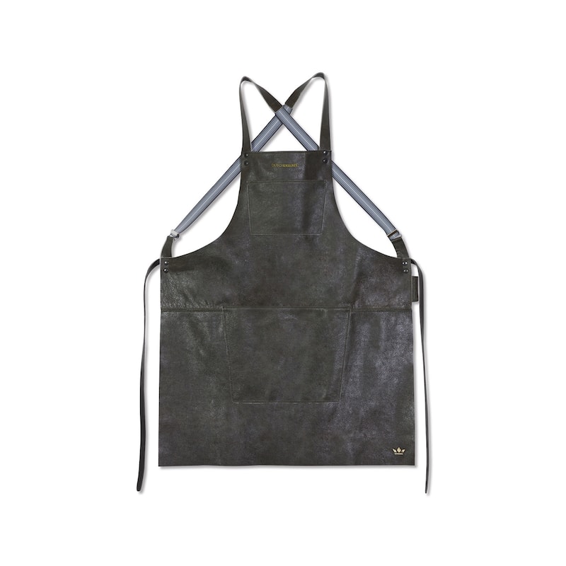 Suspender Style Apron - Vintage Grey