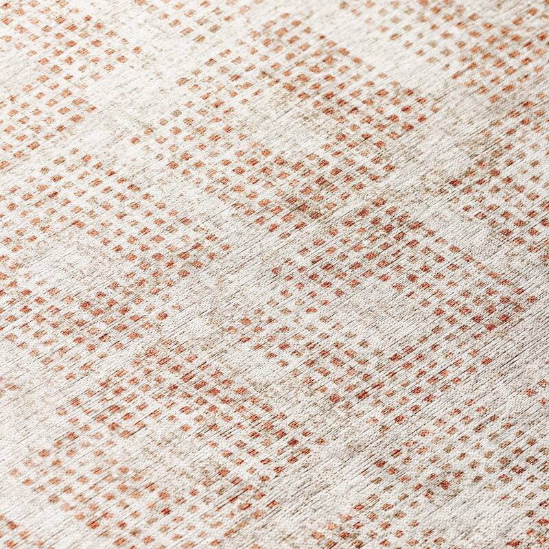 Indoor/ Outdoor Eleanor Modern Houndstooth Washable Rug