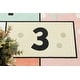 preview thumbnail 7 of 5, Kids Collection Pink Playful Numbers Design Rug