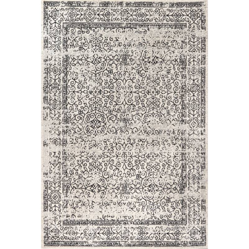 JONATHAN Y Scala Filigree Area Rug - 5 X 8 - Gray/Black