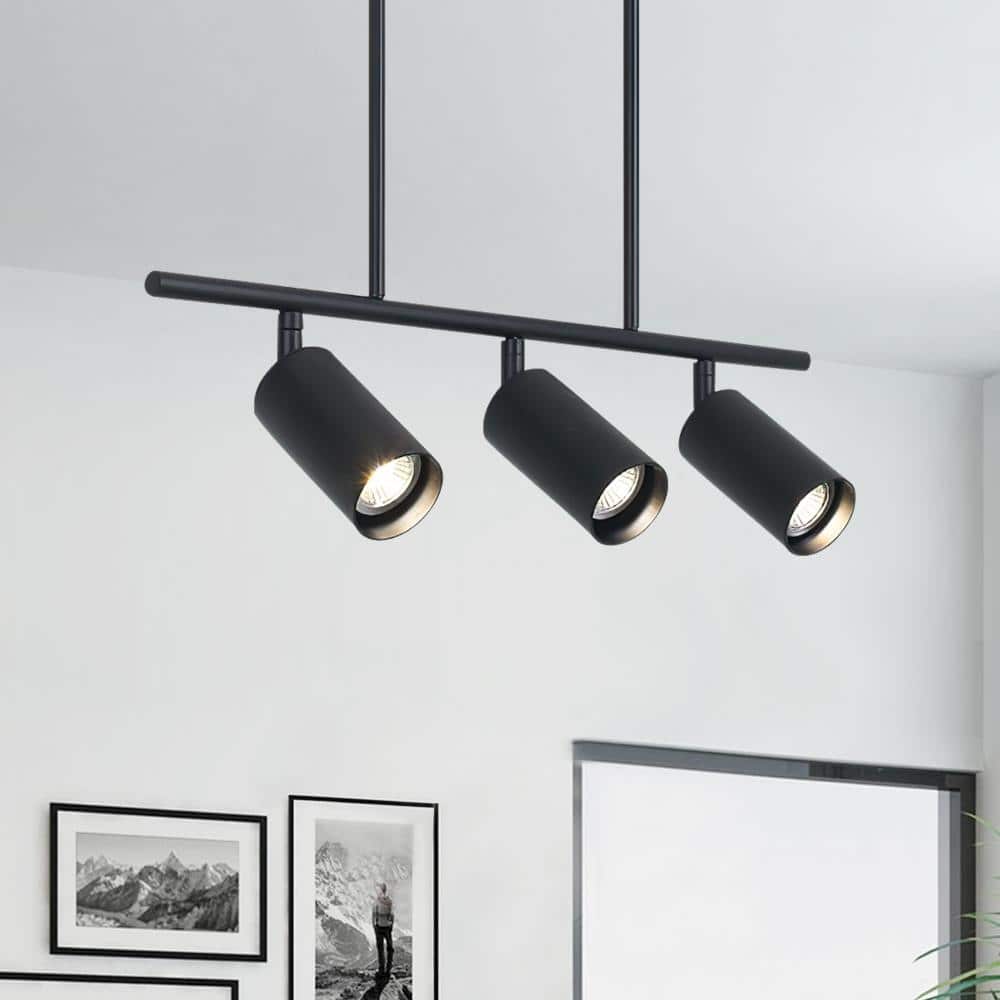 3-light Linear Pendant Track Lighting