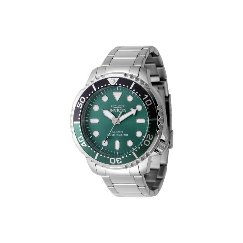 Invicta Men's 47220 Pro Diver Quartz 3 Hand Green, Gold, Black Dial Watch - Green