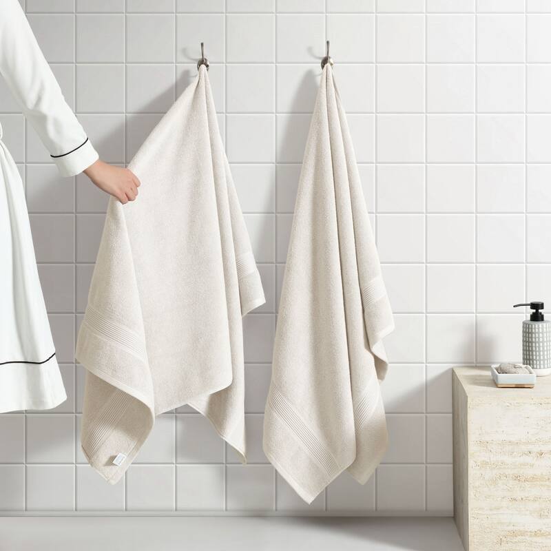 SÖMN 2-Piece Supima Cotton Anti-Microbial Bath Towel Set