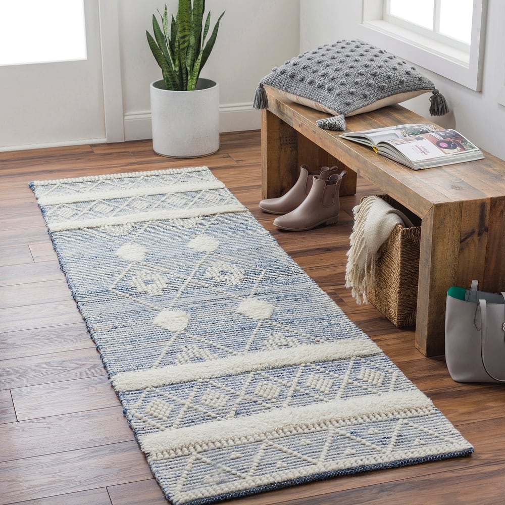 Pippa Handmade Farmhouse Cotton & Wool Area Rug