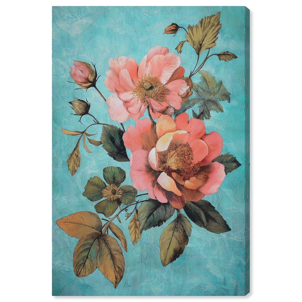 Floral Azure Ascent I Canvas by Art Remedy, Gallery Wrapped