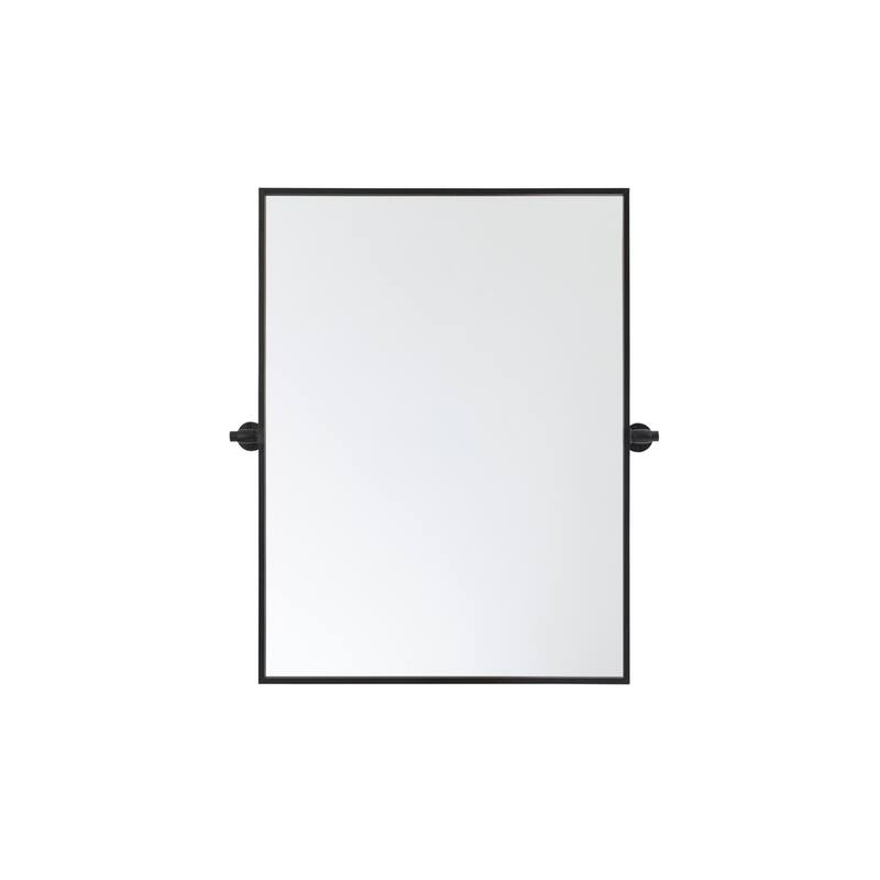 Elegant Lighting MR6E2432 Everly 24" W x 32" H Transitional - Black