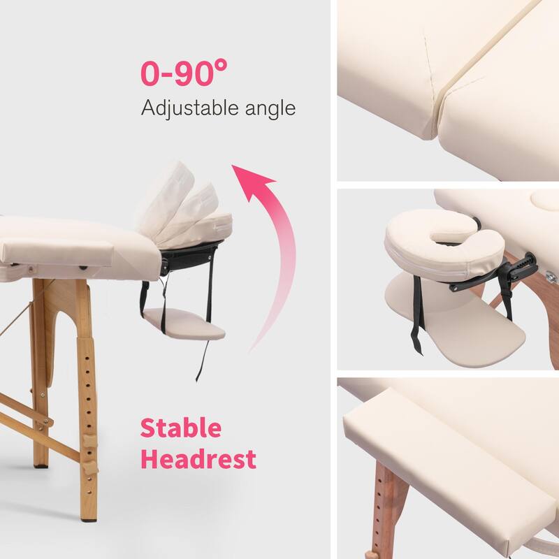 Massage Table 84 Inches Long Portable with Carry Case Table