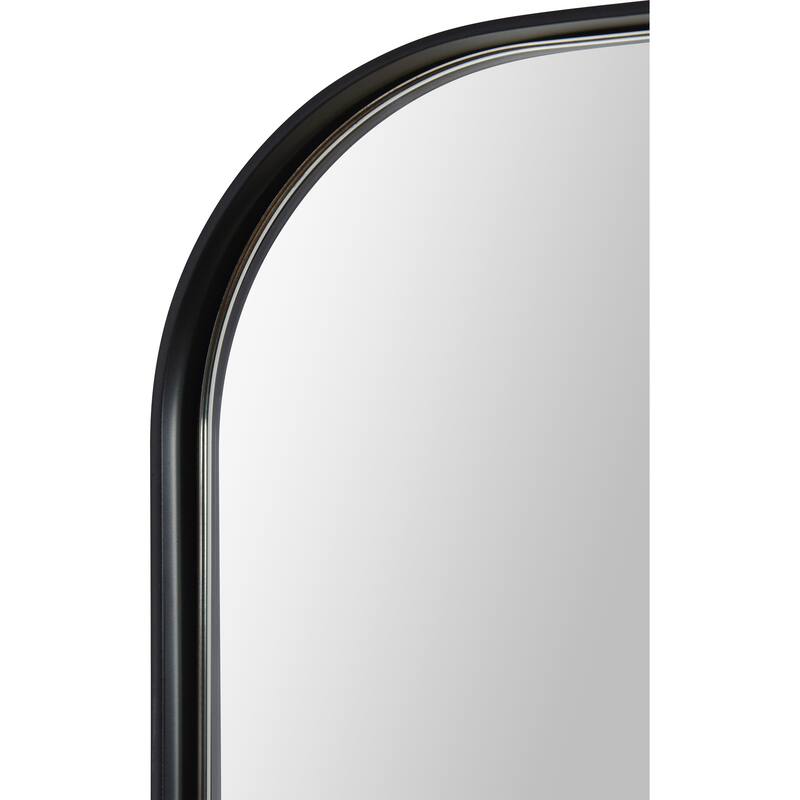 Rectangular Matte Framed Wall Mirror - 36" - Black