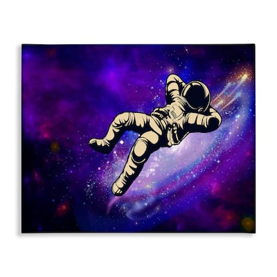 Stupell Relaxing Astronaut in Space Canvas Wall Art Design By Jesse Keith