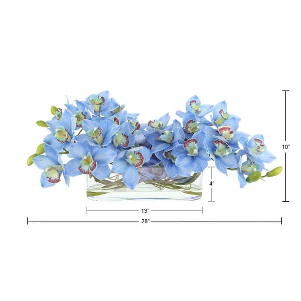 Modern Arrangement with Orchids and Curly Willow