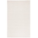 preview thumbnail 8 of 9, Martha Stewart Handmade Shpresa Contemporary Wool Rug 4' x 6' - Ivory - Rectangle
