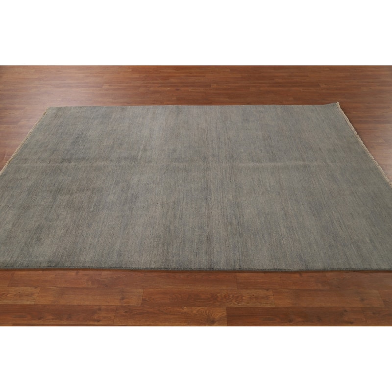 Modern Gabbeh Oriental Area Rug Handmade Wool Carpet - 5'4" x 7'8"