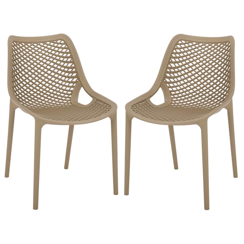 SAFAVIEH Outdoor Living Leila Dining Chair (Set of 2) - 20"W x 24"D x 32"H