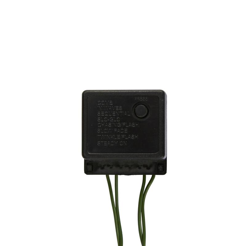 7ft. Green Pencil Artificial Christmas Tree with 150 Clear Multifunction LED Lights and 338 Branches - Stylish Slim X-Mas Tree