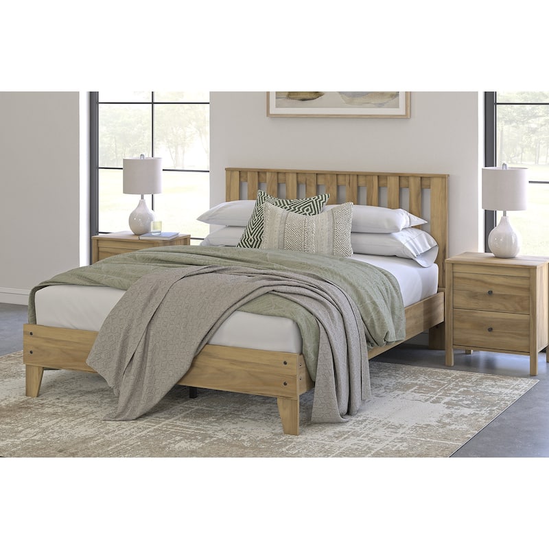 Signature Design by Ashley Bermacy Light Brown Platform Bed - Queen