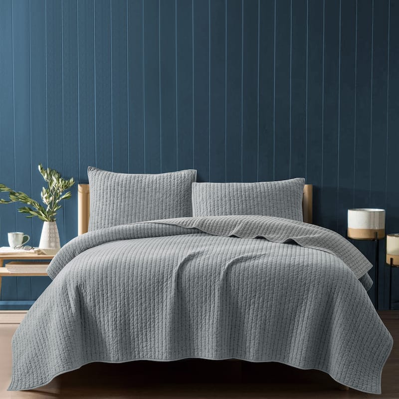 Cotton Reversible 3 Piece Quilt Set