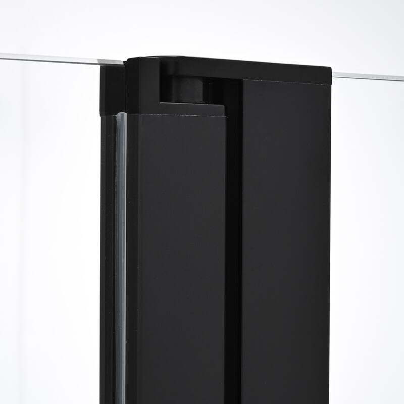 Canteras 39" x 55" H Hinged Frameless Tub Door