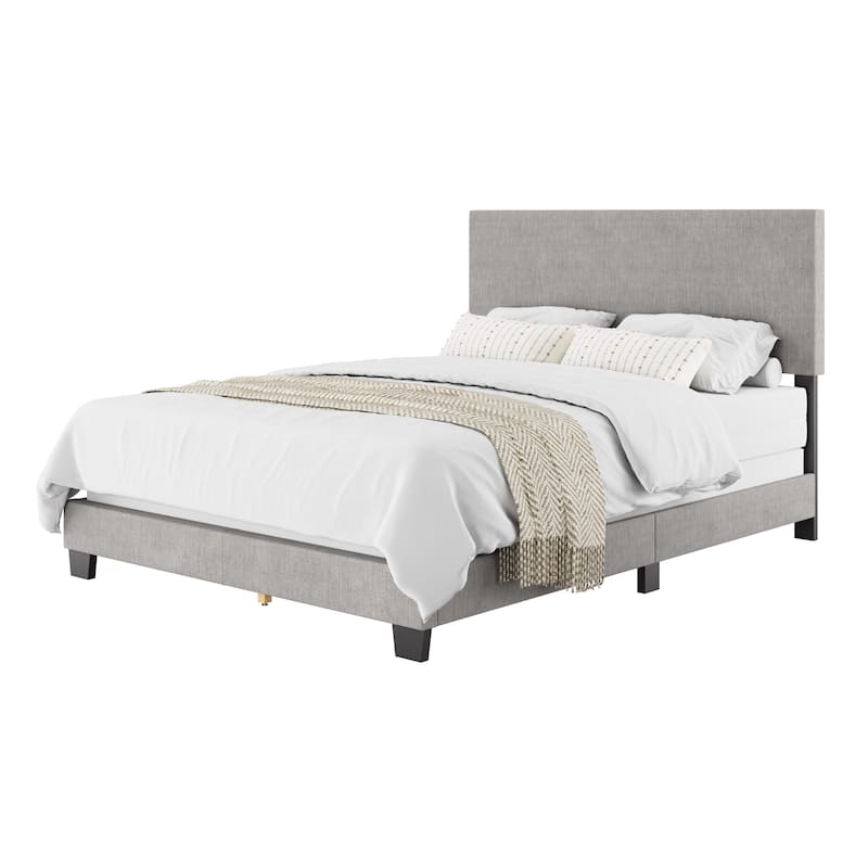 Celeste Modern Upholstered Bed, Box Spring Required