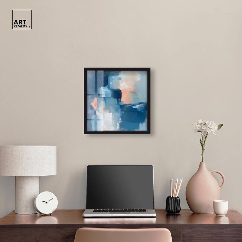 Whispering Blue I Shadowbox by Art Remedy