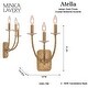 preview thumbnail 6 of 6, Minka Lavery 5283 Atella 3 Light 14" Tall Wall Sconce