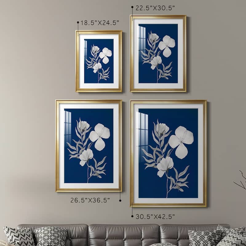 Indigo Sketch II Premium Framed Print - Ready to Hang