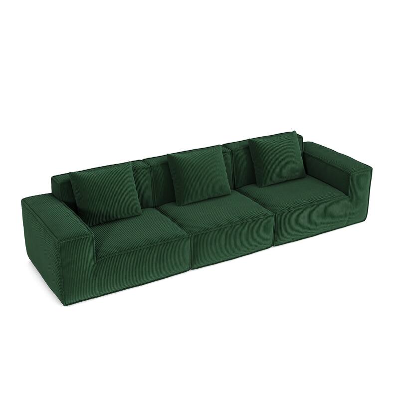 Modular Sofa Can Be Converted Into An Oversized Sofa Bed Free Conversion Sofa Set,Three-Person Combination With Footrest