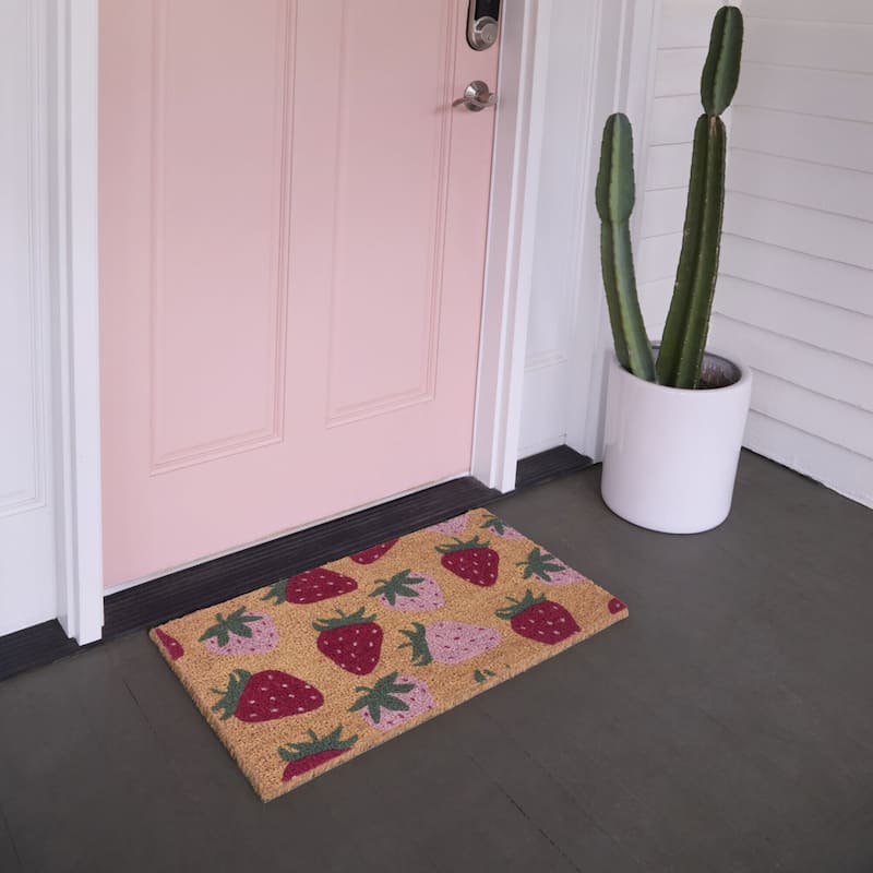 Strawberry Fruit 18" x 30" Doormat - 18" x 30"