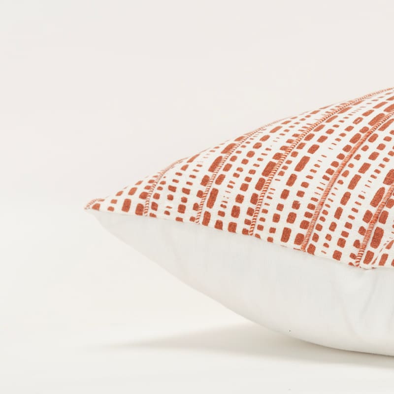 Rizzy Home Transitional Ivory Decorative Pillow Cover 20" x 20"