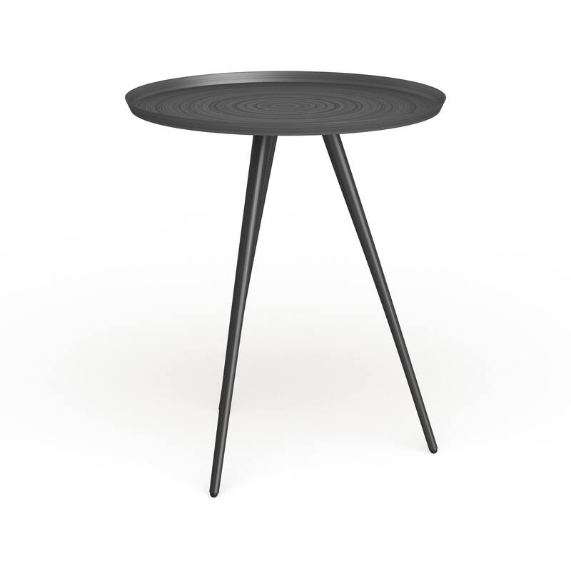 Silver Orchid Madsen Round Flared Side Table