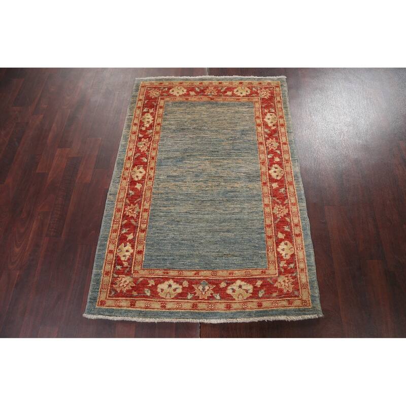 Geometric Gabbeh Kashkoli Oriental Contemporary Wool Area Rug Handmade - 3'2" x 4'8"