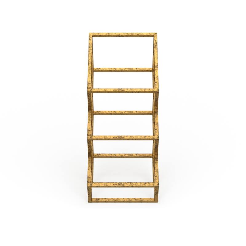 Danya B Sparkling Gold 9-bottle Wine Rack
