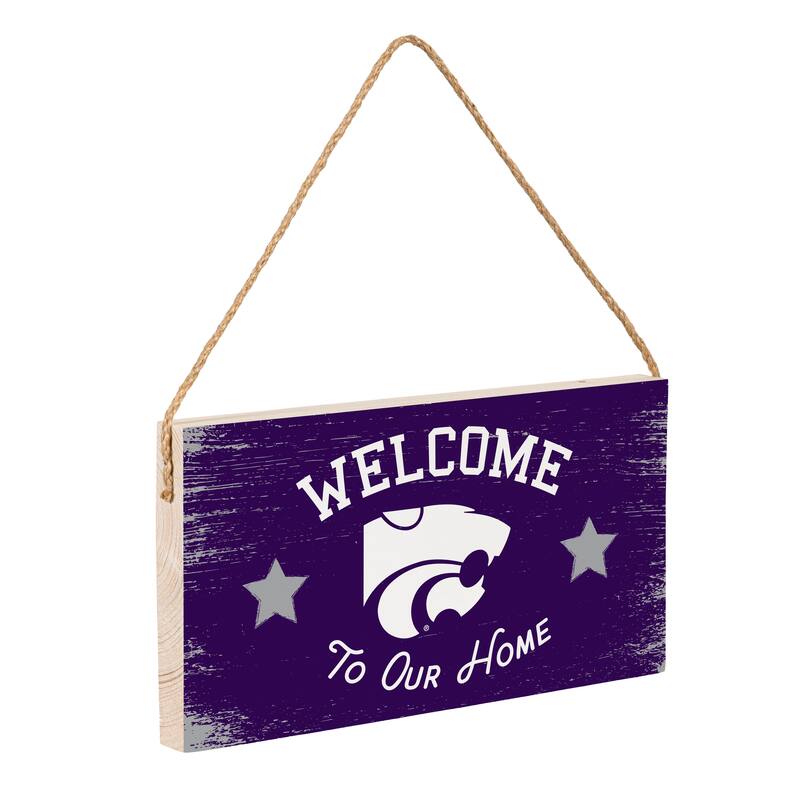 Kansas State University Wooden Door Decor Wall Sign - Multi-Color